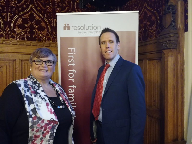 Matthew Wells with local MP Carolyn Harris.