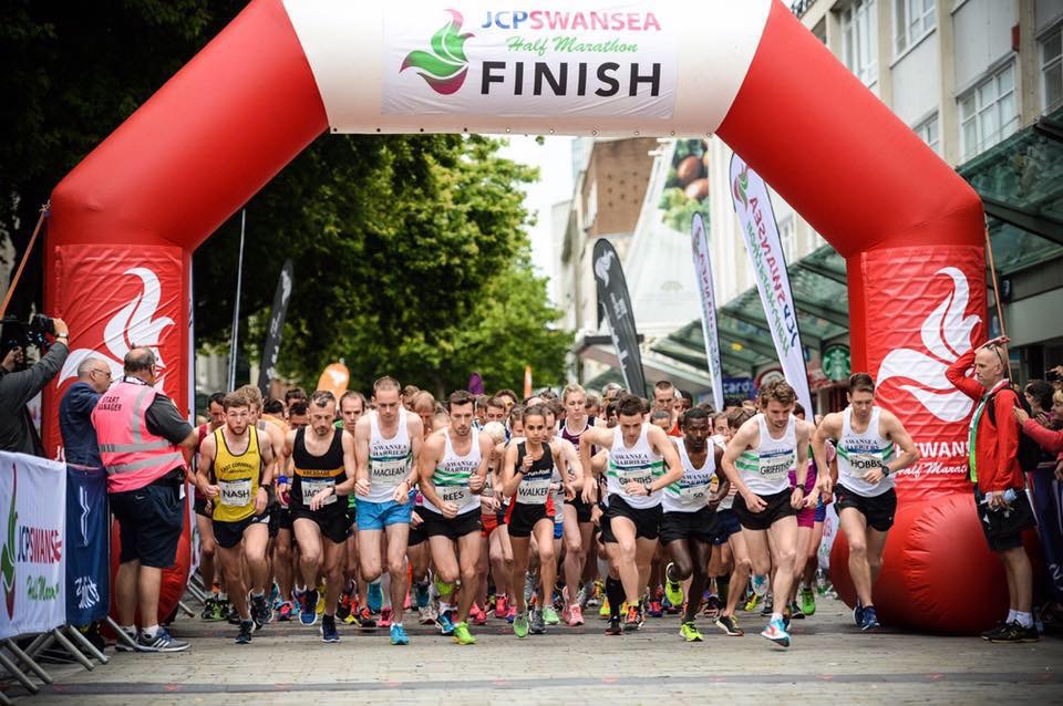 CP Swansea Half Marathon race